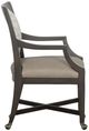 Fairfield® Customizable Rocco Leather Dining Arm Chair with Casters-2