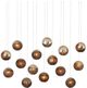 Currey & Company Pathos Antique Gold/Antique Silver/Matte Charcoal Rectangular Multi-Drop Pendant Lighting-0