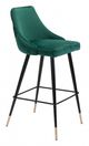 Zuo® Piccolo Green Bar Chair-0