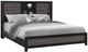 Global Furniture USA Lisbon Black/Gray King Panel Bookcase Bed-0