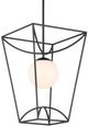 Currey & Company Rochefort Black/White Small Lantern-3