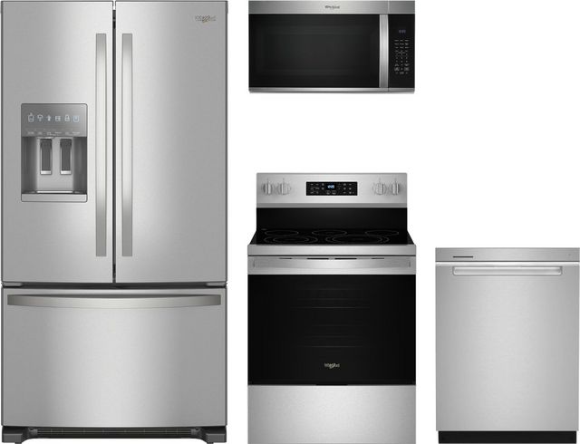 Whirlpool® 4 Piece Stainless Steel Kitchen Package-0