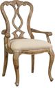 Hooker® Furniture Chatelet Caramel Froth/Flax Natural Dining Arm Chair-0