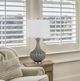 Cal® Lighting & Accessories 2-Piece Duxbury Slate Grey/White Table Lamp Set-2