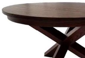 Members Amish Customizable Heritage Woodcrafters Jax 48" x 48" Single Pedestal Dining Table-1