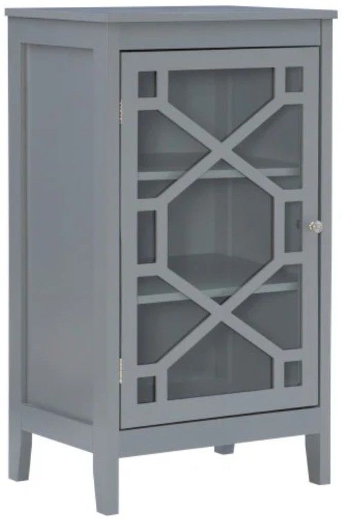 Linon Fetti Gray Small Cabinet-0