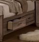Coaster® Kauffman Washed Taupe California King Left Drawer-2