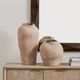Uttermost® Shadow Play 2-Piece Buff-Colored Glaze/Semi-Matte Indoor-Outdoor Vases-2