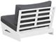 Linon Bluffton Grey/White Acacia/Fabric Outdoor Chair-4