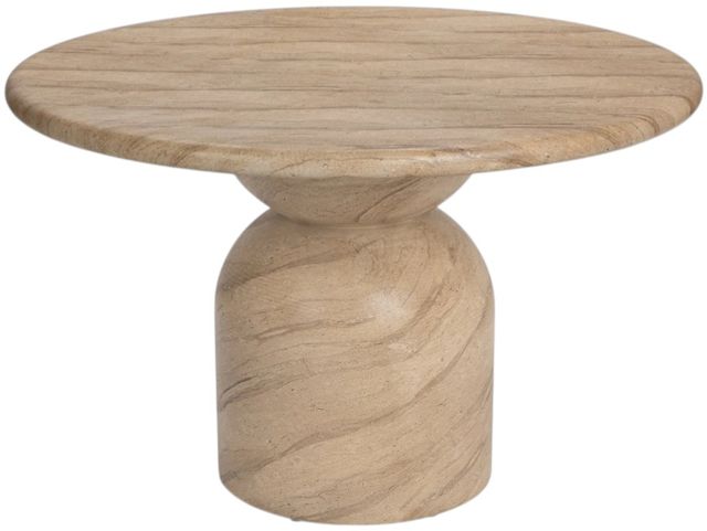 Classic Home Portola Beige Concrete Outdoor Dining Table-0