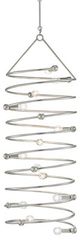 Currey & Company Soar Contemporary Silver Leaf Chandelier-0