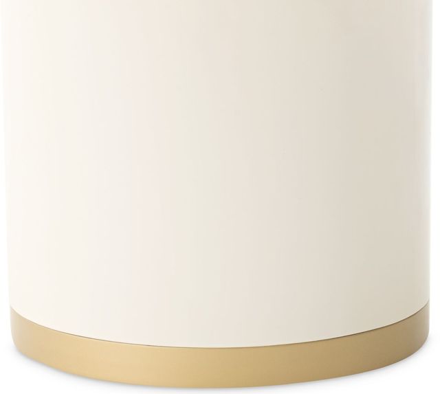 Michael Amini® Gineverra Ivory Gold Round Cocktail Table-4