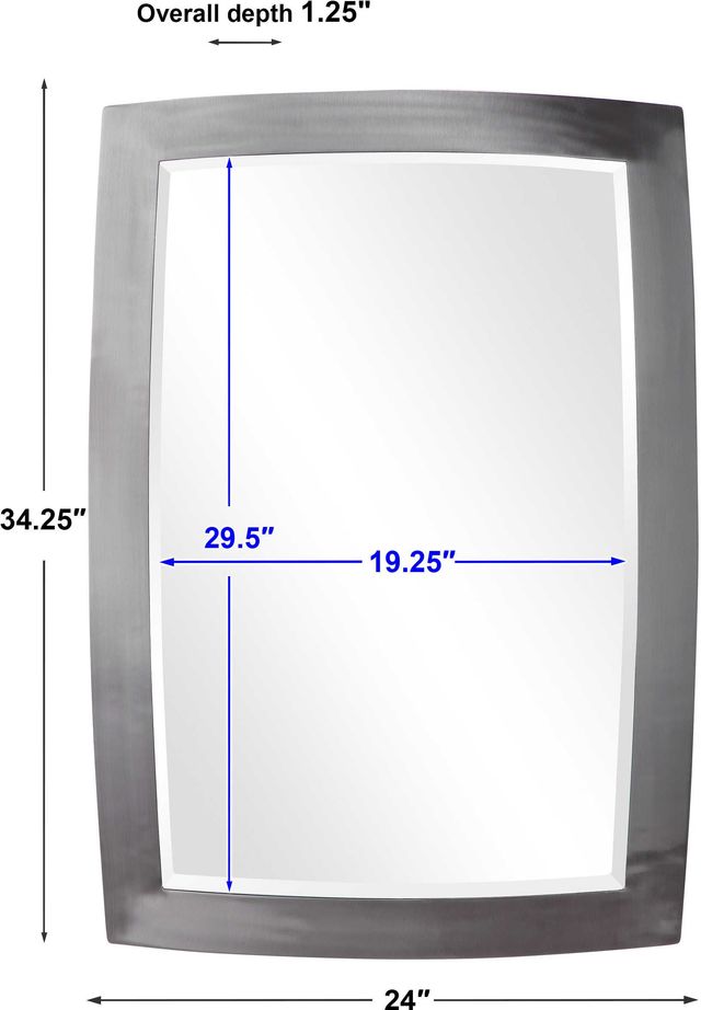 Uttermost® Haskill Brushed Nickel Mirror-3