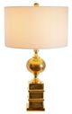 A & B Home Gold Round Body Table Lamp-3