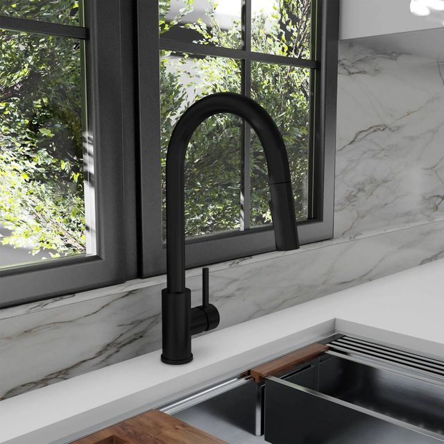 ZLINE Palisades Matte Black Pull Down Single Handle Kitchen Faucet-3