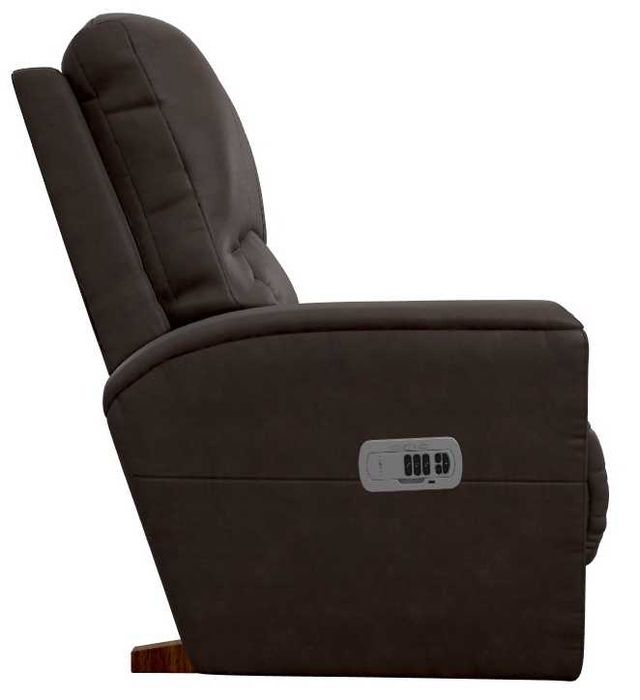 La-Z-Boy® Cassian Dark Chocolate Power Rocking Recliner with Headrest-3
