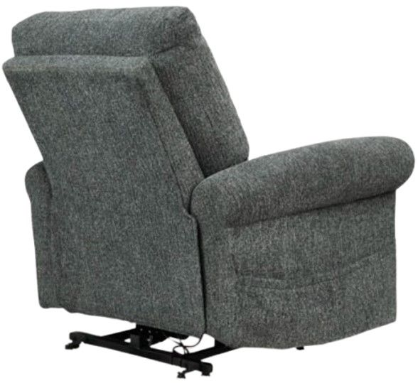 Signature Design by Ashley® Aureta Charcoal Power Lift Recliner-3