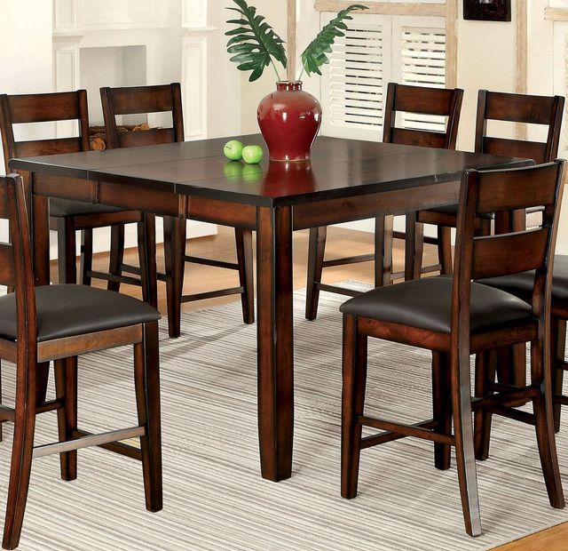 Furniture of America® Dickinson II Dark Cherry Counter Height Dinner Table-1