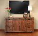 International Furniture Direct Parota Brown 2-Door TV Stand-1