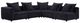 Parker House® Recess 5-Piece Reptile Blue Modular Sectional-0