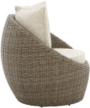 Signature Design by Ashley® Danson Beige Swivel Lounge with Cushion-2