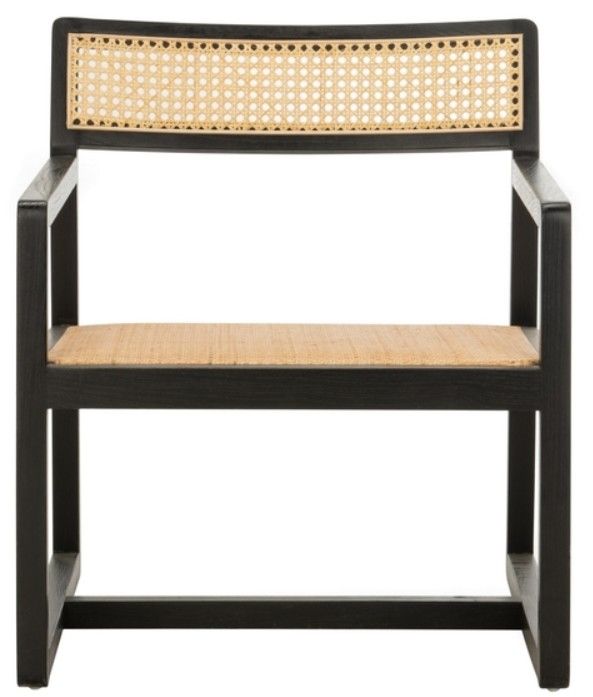 Safavieh Lula Black/Natural Accent Chair-1
