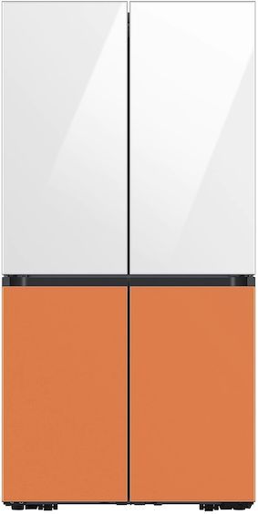 Samsung Bespoke Flex™ 18" White Glass French Door Refrigerator Top Panel-4