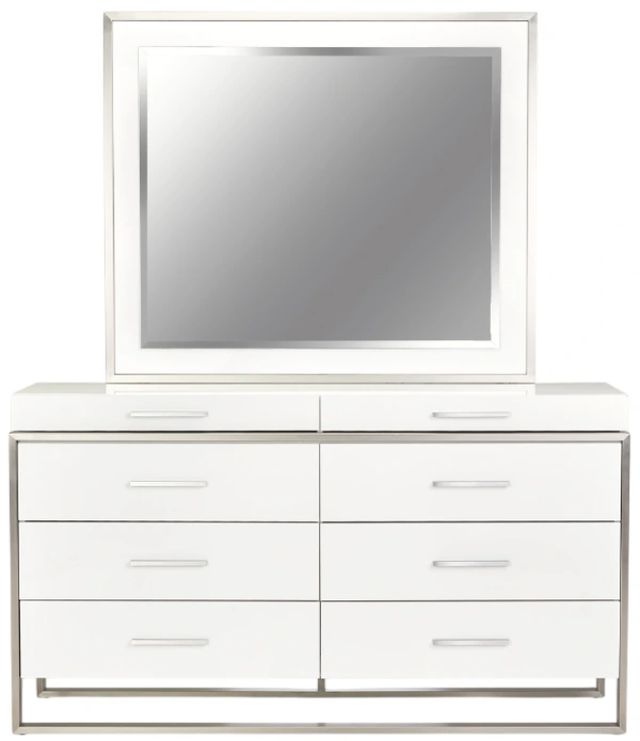 Michael Amini® Marquee Cloud White Dresser with Mirror-2