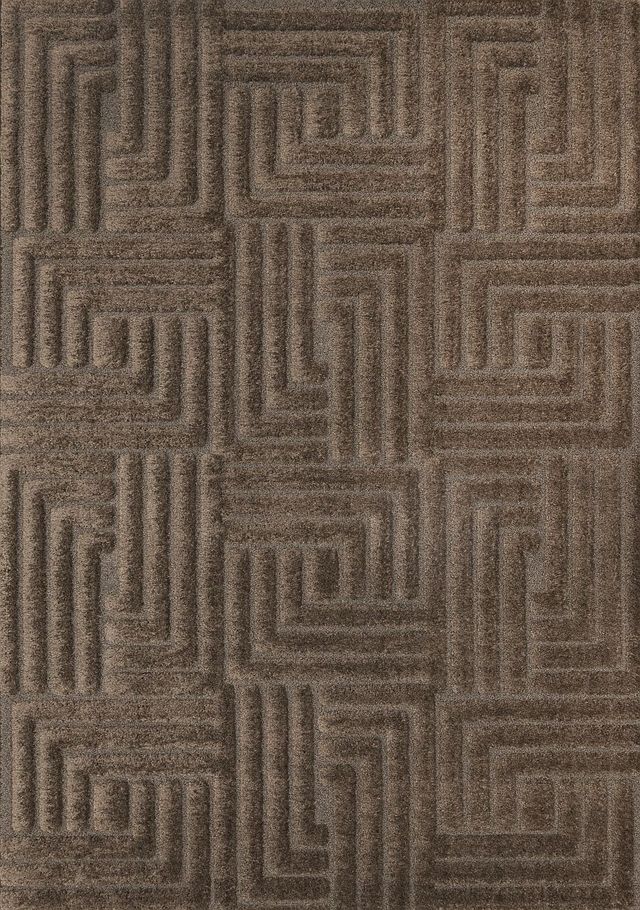 Kalora Interiors Luxe Brown 5'x8' Area Rug-0