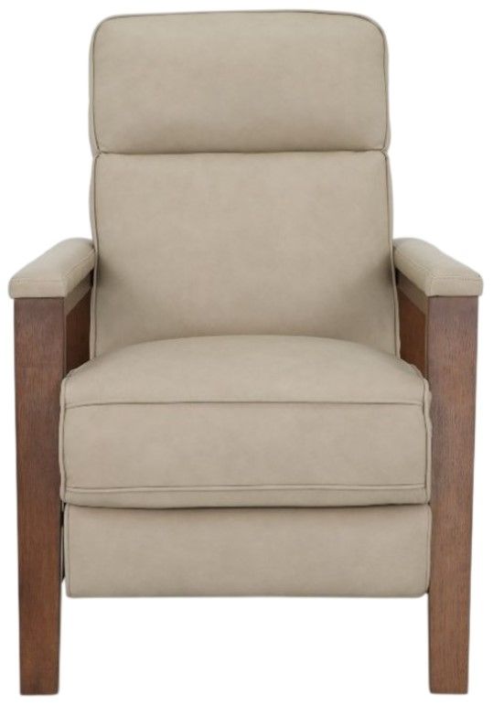 BarcaLounger® Ashland Cashmere Stone Leather Manual Recliner-3