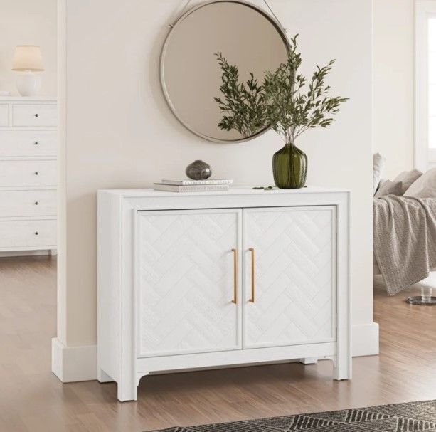 Jofran Inc. Gramercy Blanc 2-Door Accent Cabinet-1
