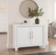 Jofran Inc. Gramercy Blanc 2-Door Accent Cabinet-1