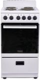 Premium Levella® 20" White Freestanding Electric Range-0