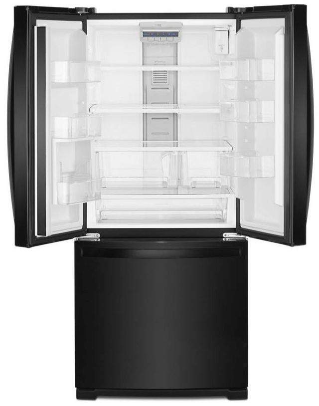 Whirlpool® 19.7 Cu. Ft. Black French Door Refrigerator-1