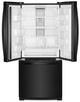 Whirlpool® 19.7 Cu. Ft. Black French Door Refrigerator-1