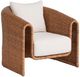 Universal Explore Home™ Weekender Coastal Living Home Key Largo Fishbone Weave Rattan Lounge Chair-0