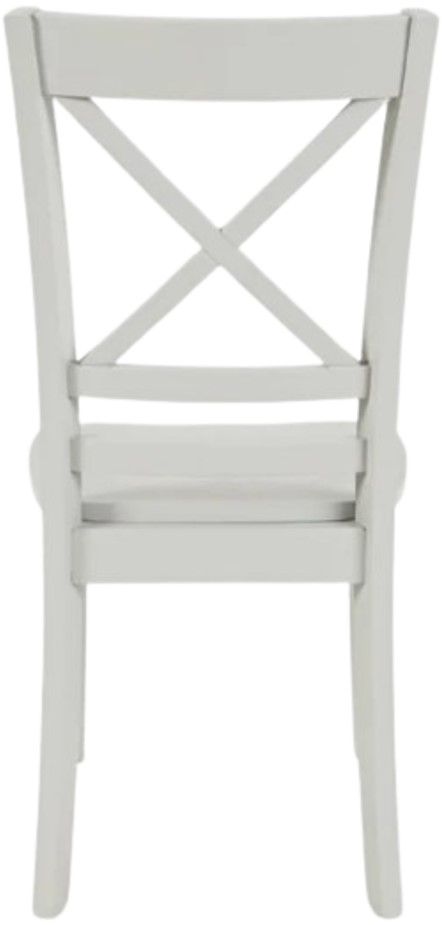 Jofran Inc. Simplicity Dove Gray X-Back Dining Side Chair-3