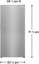 Frigidaire® 20 Cu. Ft. Stainless Steel Garage Ready Upright Freezer-4