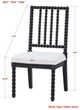 Forty West Bryce Black/Washable White Side Chair-1