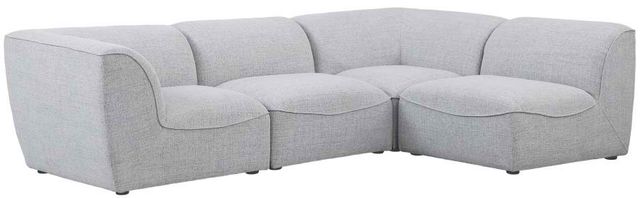 Meridian Furniture Miramar 4-Piece Grey Modular Sectional Set-0