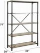 ACME Furniture Itzel Antique Oak/Sandy Gray Bookshelf-3