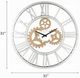 ACME Furniture Acilia Mirrored Wall Clock-2