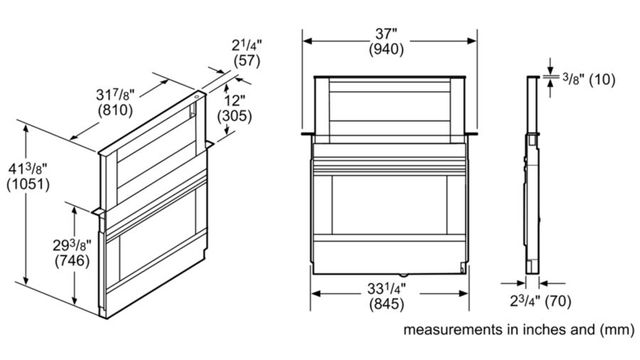 Bosch® 800 Series 37" Stainless Steel Downdraft Ventilation-1