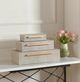 StyleCraft Norman Wyatt Home 3-Piece Camilla Neutral Leather Accessory Boxes-4
