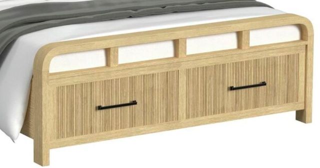 Elements International Ridgemont Natural Full Storage Bed-1