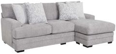 Franklin™ Sterling Matcha Nickel Sofa with Reversible Chaise