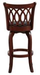 Homelegance® Shapel Black/Dark Cherry 19'' Swivel Pub Height Chair-4