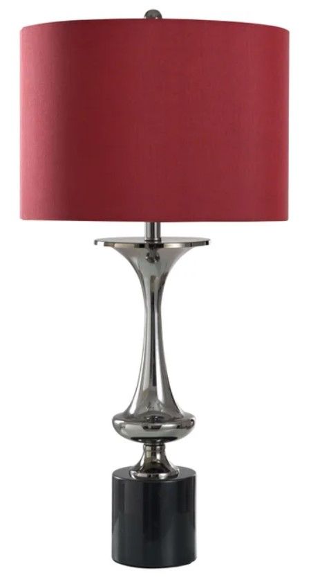 StyleCraft Tyrus Silver Table Lamp-0