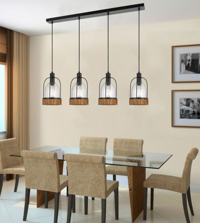 Cal® Lighting & Accessories Beacon Black/Dark Bronze Tall Island Fixture-1