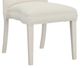 Fairfield® Customizable Entree Dining Concave Tall Back Armless Stack Dining Chair with Linen Legs and Buttons-2